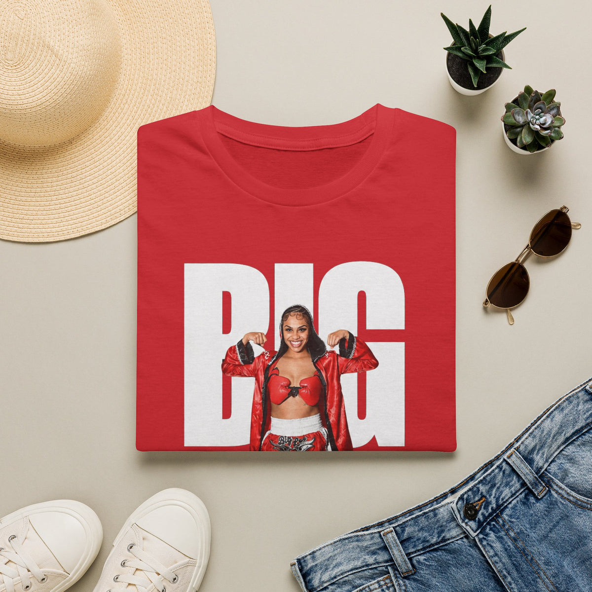 Big Lex Graphic T-Shirt — Bold Photo Print Women's Streetwear Tee