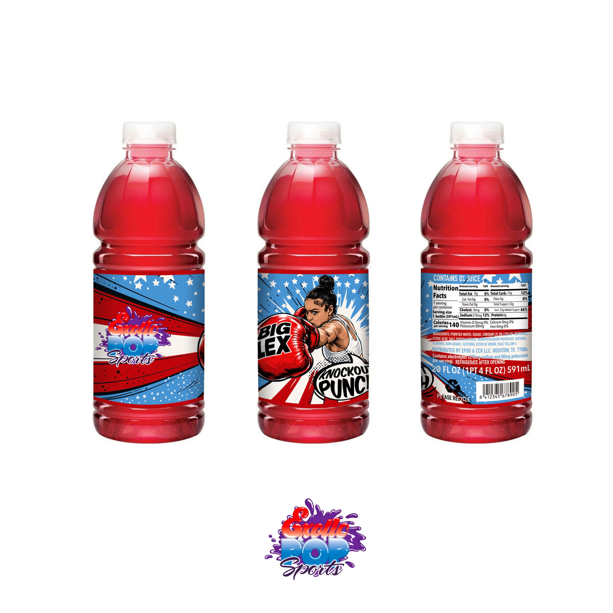 Big Lex Knockout Punch Collectible Sports Drink – 20 fl oz